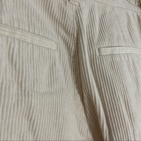 uniqlo cream corduroy wide leg pant size 12 - Picture 3 of 4